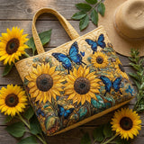 Artisan Bag - Sunflowers and Blue Butterflies