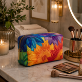 Summer Bloom Quilted Makeup Bag