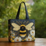Artisan Tote - Bee with Daisies and Stars