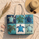 Beach Bag - Blue Turtle