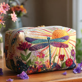 Flight of Grace Quilted Makeup Bag