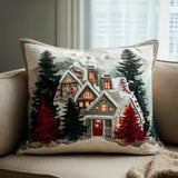 Padded Cushion Cover - Frosty Night