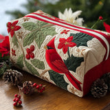 Holly Cardinal Quilted Makeup Bag