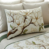 Padded Cushion Cover - Magnolia Flower