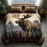 3-Piece Quilted Bed Set - Woodland Animals