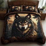 3-Piece Quilted Bed Set - Woodland Animals