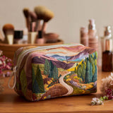 Peaceful Valley Quilted Makeup Bag