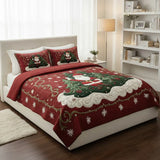 3-Piece Quilted Bed Set - Santa's Workshop