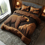 3-Piece Quilted Bed Set - Woodland Animals