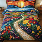 3-Piece Quilted Bed Set - Sunbeam