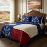 3-Piece Quilted Bed Set - Texas Pride