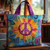 Soulshine Sunflower Quilted Tote Bag